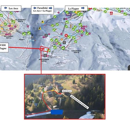 Chalet Miravidi, Montchavin-La Plagne, Jacuzzi & Sauna Eksteriør bilde