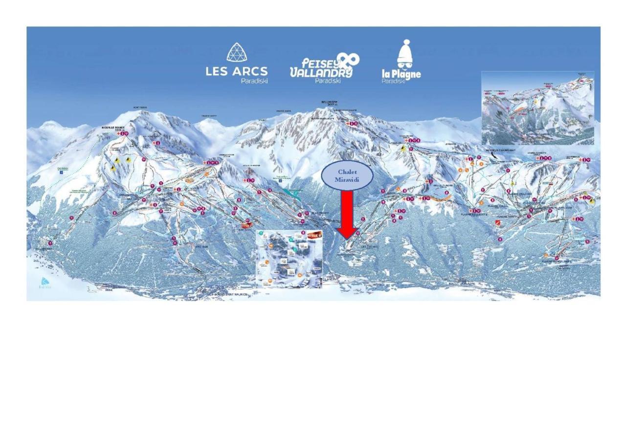 Chalet Miravidi, Montchavin-La Plagne, Jacuzzi & Sauna Eksteriør bilde